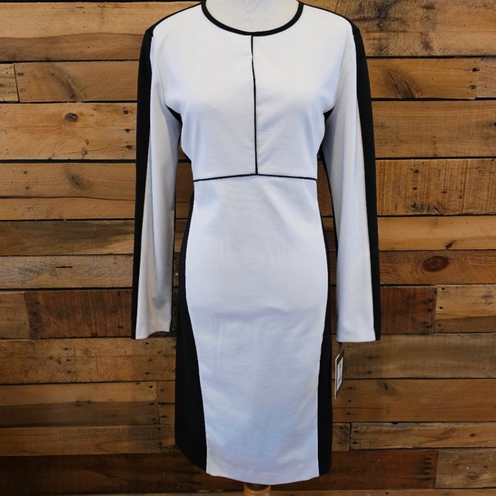 🐕 Narciso Rodriguez for Design Nation black & white color block dress size XL